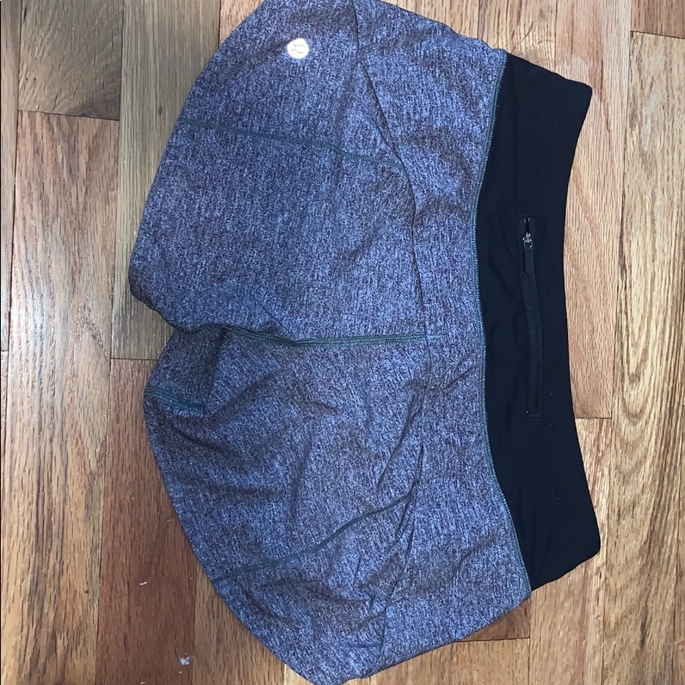 lululemon  Heathered gray speed up shorts long 4